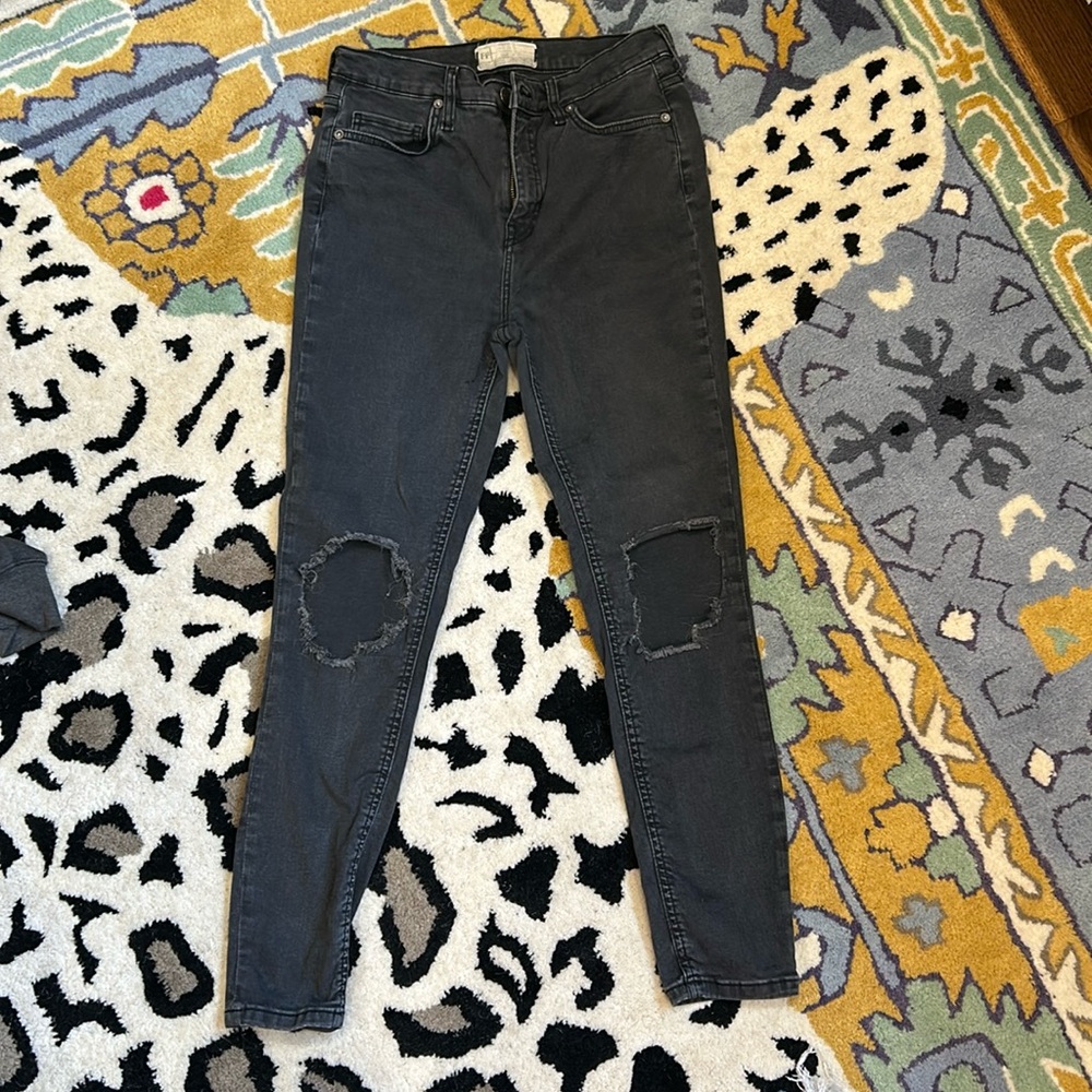 Free People black skinny jeans